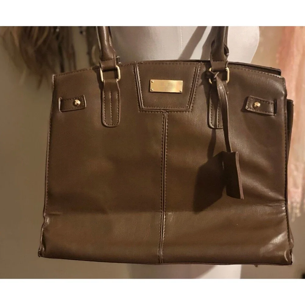 BCBG Paris Brown Tote Bag